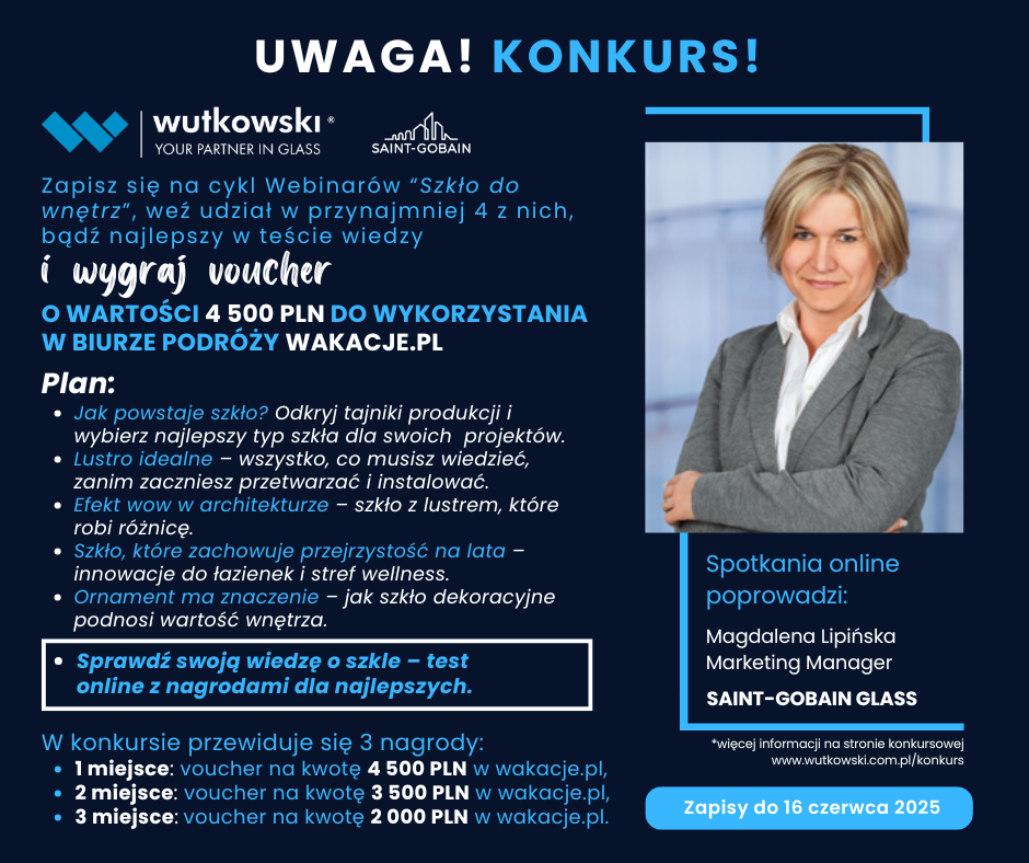 Konkurs Szklo do wnetrz - Wutkowski