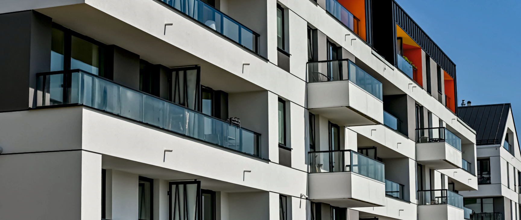 Szklane balustrady - Osiedle Halvove, Gdańsk - Wutkowski 009